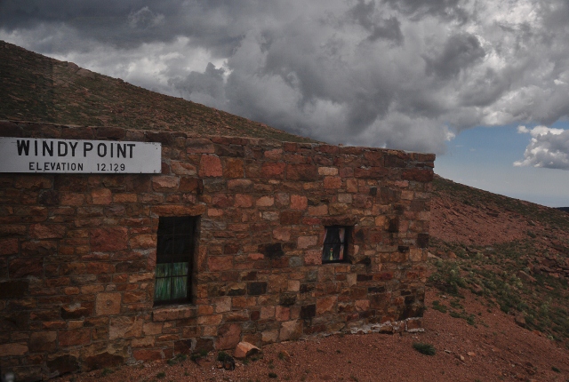 One of the brief stops, Windy Point